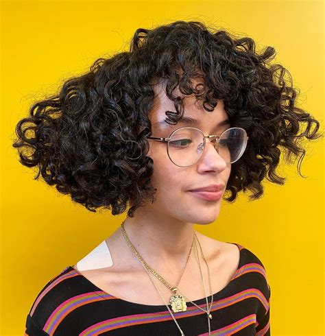 Rock Your Look Short Curly Bob With Side Part Get Inspired