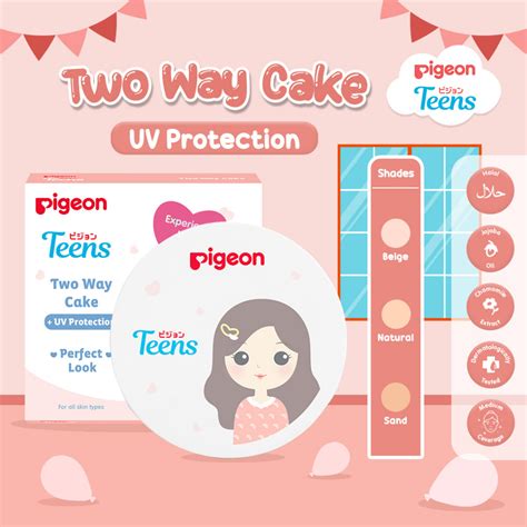 Jual Pigeon Teens Two Way Cake Bedak Foundation Padat Remaja