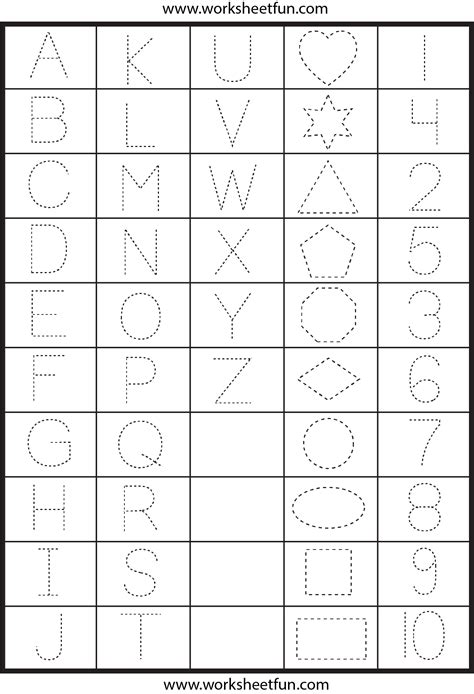 Free Printable Number And Letter Tracing