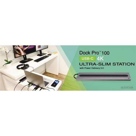 Iogear Dock Pro 100 Usb C 4k Ultra Slim Station