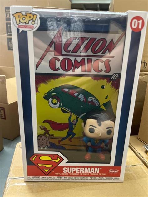 Funko Pop Vinyl Comic Cover Dc Superman Action Comic Hobbies And Toys Toys And Games On Carousell