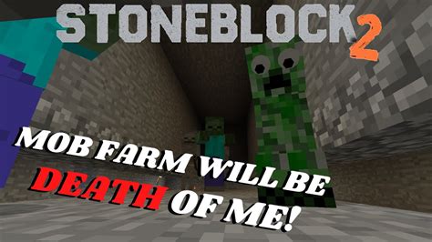 Minecraft Stoneblock Modpack Mining Dimension And Mob Farm Youtube