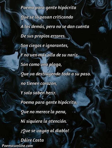 5 Poemas para Gente Hipócrita Poemas Online