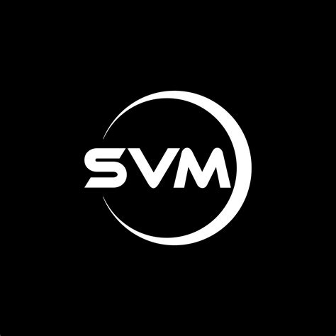 Svm Letra Logo Diseño Inspiración Para Un único Identidad Moderno