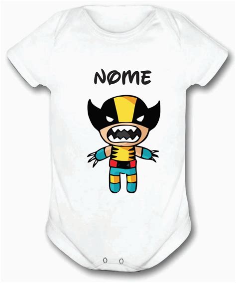 Body Bebê Personalizado Wolverine Nome Elo7