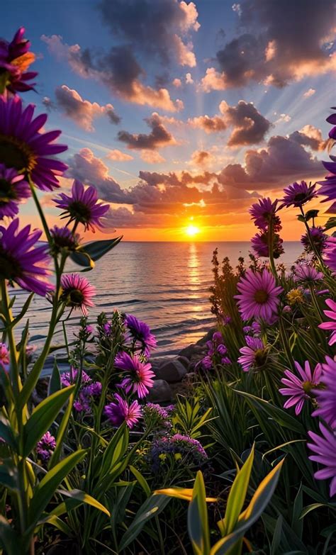 Solve Wildflowers At Sunset Jigsaw Puzzle Online With 144 Pieces