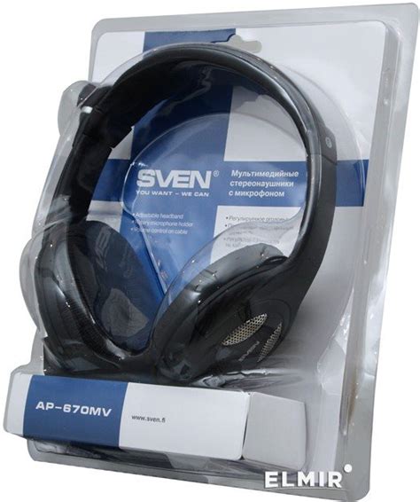 Наушники Sven AP-670MV Black купить | ELMIR - цена, отзывы, характеристики