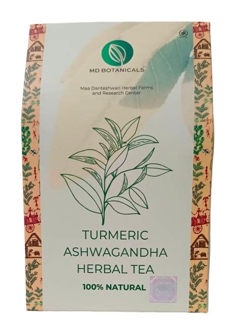 Turmeric Ashwagandha Herbal Tea 100gm Mdh Herbals