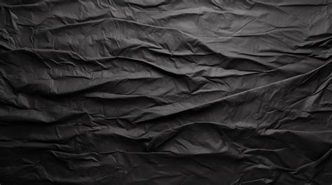 Textured Background Wrinkled Sheet Of Black Paper Wrinkled Paper