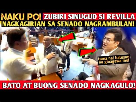 Naku Po Sen Revilla At Zubiri Muntik Magsuntukan Sen Bato At Mga