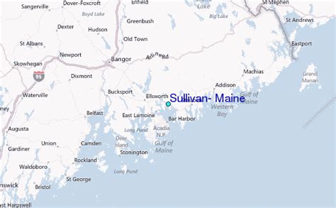 Sullivan, Maine Tide Station Location Guide