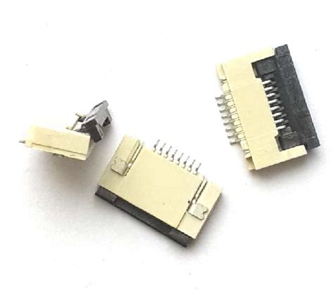 Коннектор 8 pin для FFC FPC шлейфов с фиксатором, нижние контакты, шаг ...