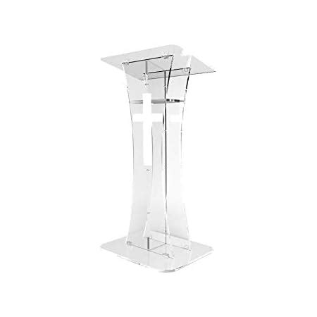 Amazon FixtureDisplays Clear Acrylic Plexiglass Lucite Podium