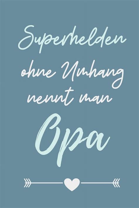 Superhelden Ohne Umhang Nennt Man Opa A4 Notizbuch BLANKO Liebevolles