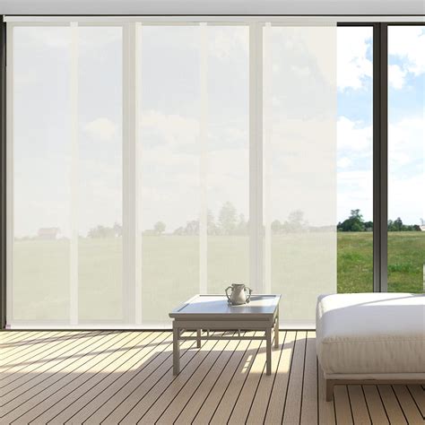 Amazon LETAU Cordless Sliding Panels Track Blinds Sheer Fabric