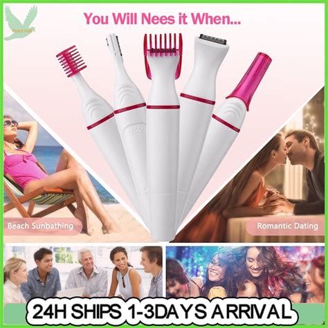 5 In 1 Electric Epilator Bikini Eyebrow Trimmer Hair Removal Shaver For Women Hair Removal