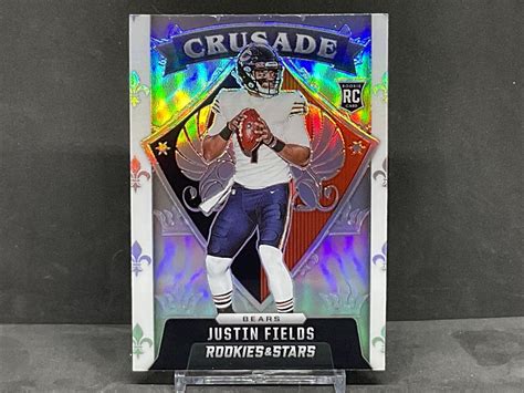 2021 Panini Rookies Stars Crusade Silver Prizm CR 23 Justin Fields