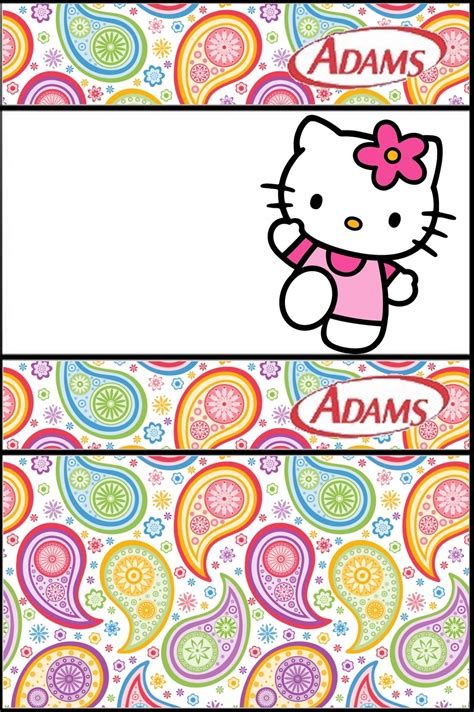 Hello Kitty Name Tag Design For Kids