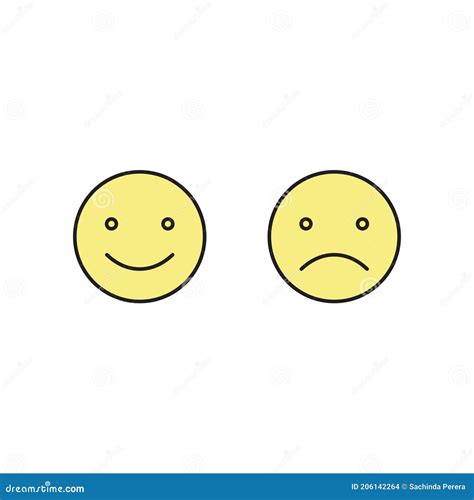 Desenho De Duas Caras Feliz E Triste - Feliz E Triste Face Sorridente Vetor Ilustração do Vetor - Ilustração ...