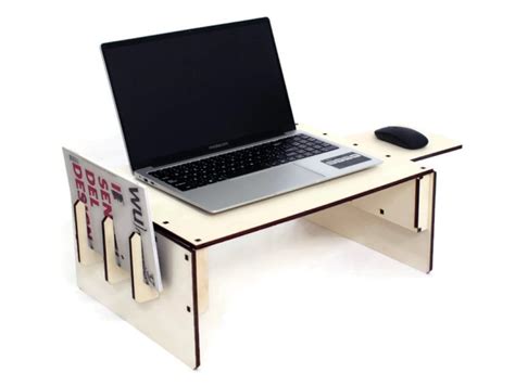 Laser-cut Wood Portable Workstation, Innovative Office and Study ...