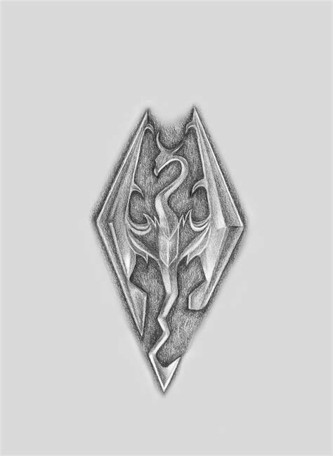 Heres My Attempt At Drawing The Imperial Logo Aka The Skyrim Logo