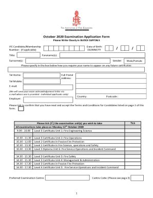 Fillable Online Ife Org How Do I Apply To Take Ife Examinations Fax