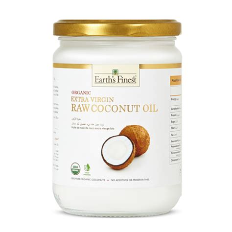 Buy Earths Finest Organic Extra Virgin Raw Coconut Oil Ml Online At