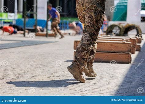 Military Boot Camp Fitness Workout And Activities Stock Image Image