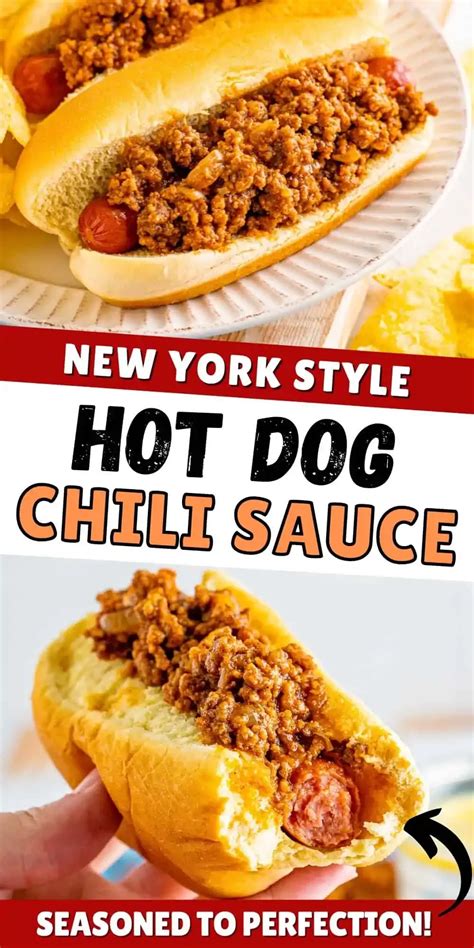 Homemade Hot Dog Chili Ny Style Recipe Recipe Hot Dog Chili Hot