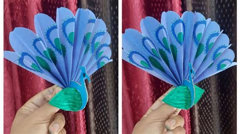 How To Make A Paper Peacock Easy Versionorigami Peacock Easy Diy Origamicraft Youtube