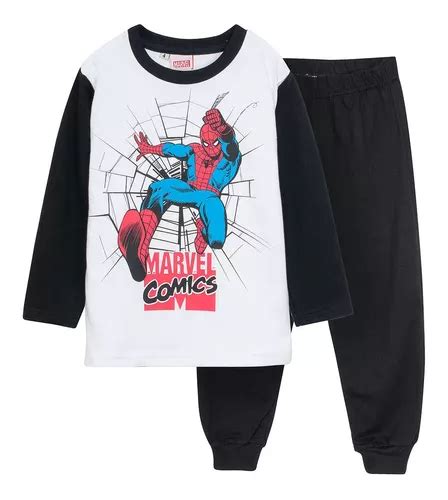 Pijama Spiderman Ni O Manga Larga Marvel Original