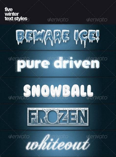 Ice and Snow Photoshop Styles | PSDDude