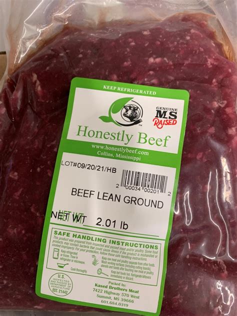 5 Lean Packs Ground Honestly Beef