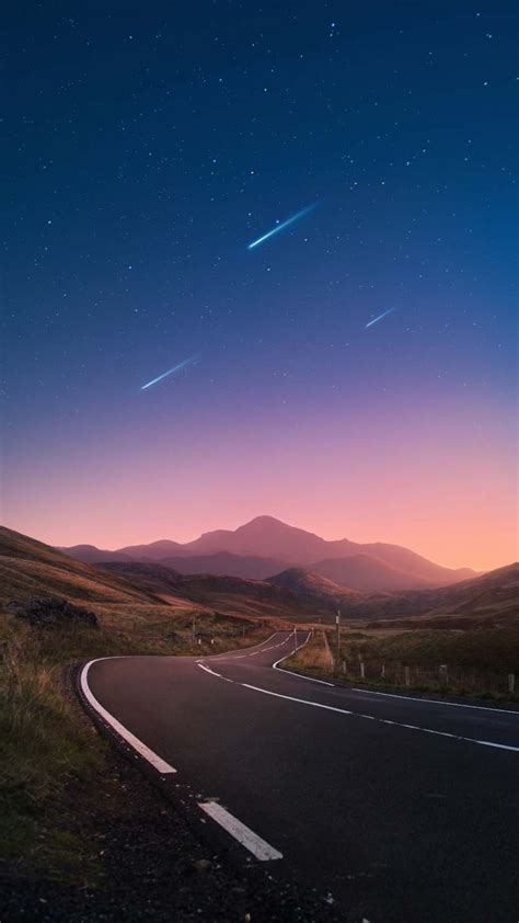 Meteor Sky Road IPhone Wallpaper HD IPhone Wallpapers