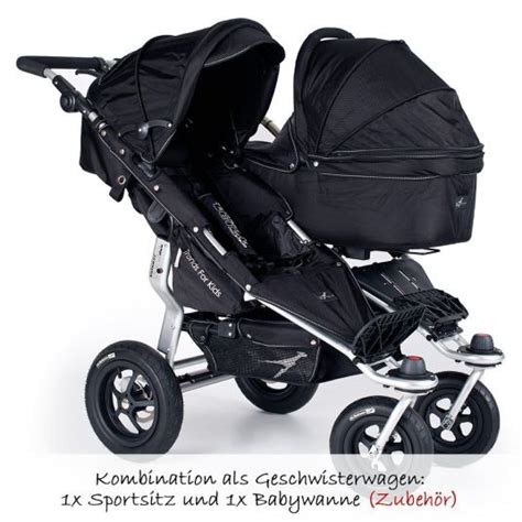 Tfk Geschwisterwagen Twinner Twist Duo Schwarz Babyartikel De