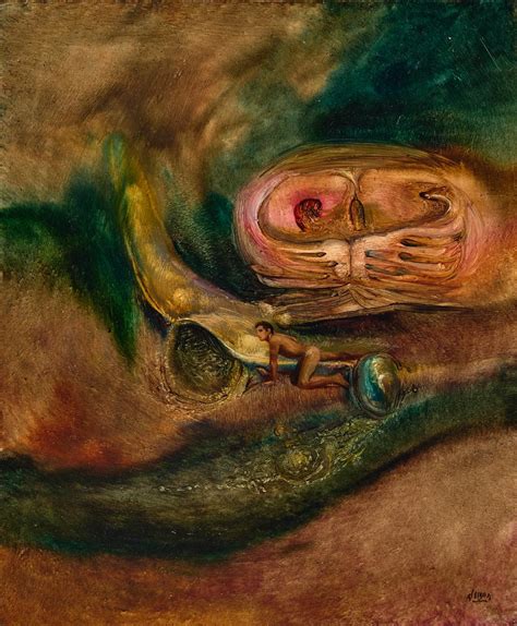 Lot JAMES GLEESON Nude In Psychoscape Oil On Board X Cm X