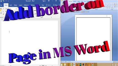 How To Make A Custom Border In Ms Word How To Add Page Border In Ms