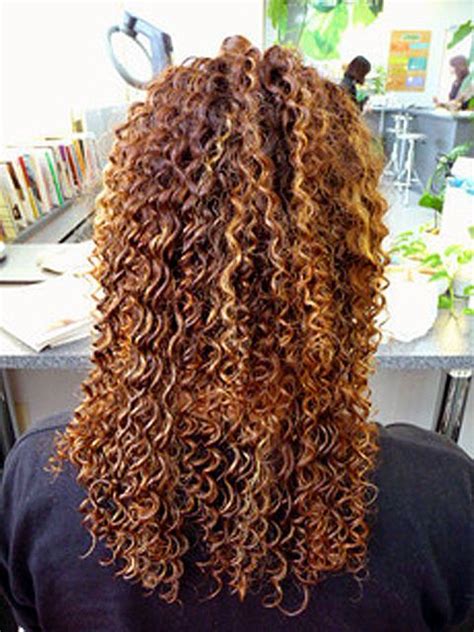 Long Hair Tight Curls Spiral Perm Womens Hairstyles Long Hair