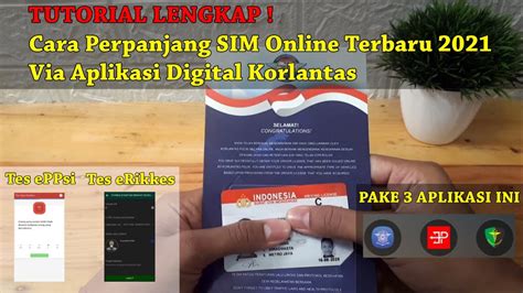 Tutorial Lengkap Cara Perpanjang SIM Online Terbaru 2021 Via Aplikasi