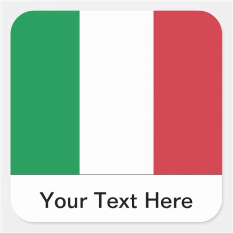 Italian Flag Sticker | Zazzle.co.uk