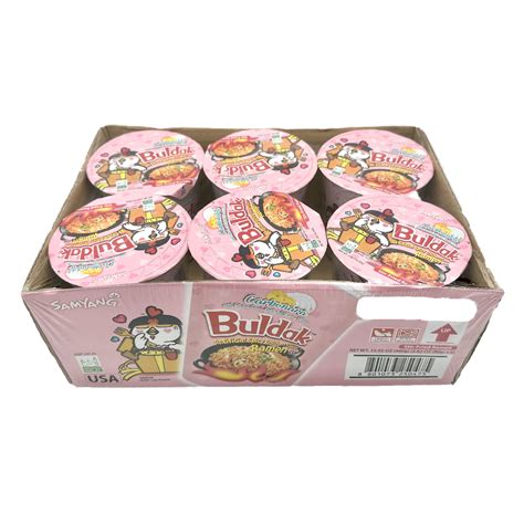 Get Samyang Buldak Ramen Carbonara Hot Chicken Flavor Cup Pack Of 6