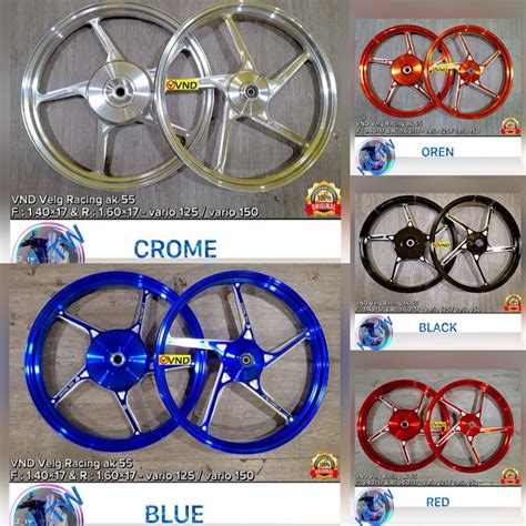 Jual VND AK55 VELG AK 55 RING 17 BEAT VARIO 110 SCOOPY VARIO 125 VARIO