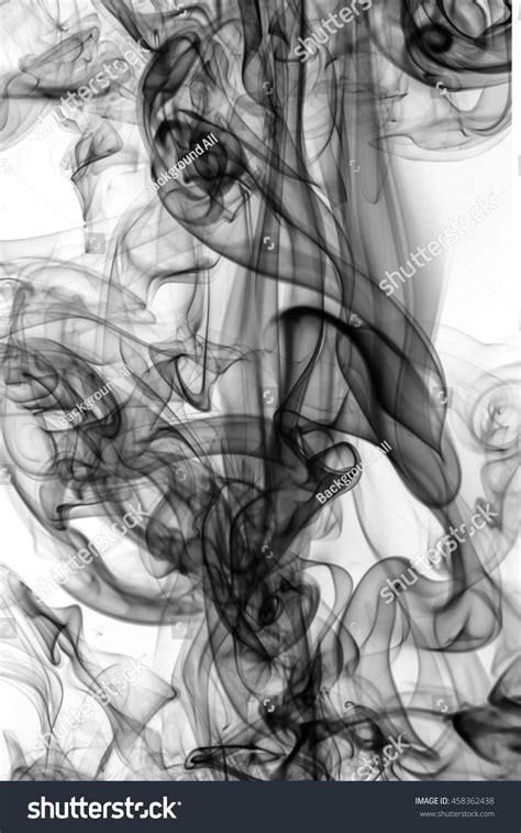 Abstract Art Black Smoke On White Stock Photo 458362438 | Shutterstock