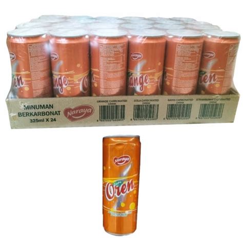 Jual Naraya Oren Minuman Orange Rasa Jeruk Kaleng 1 Dus Isi 24 Kaleng