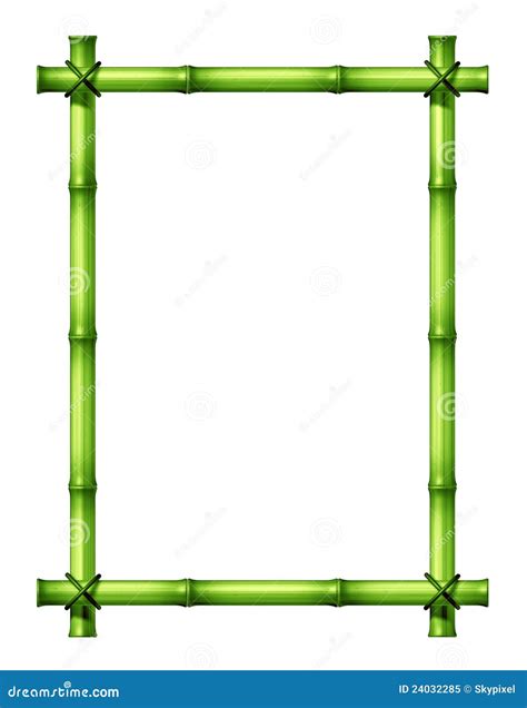 Green Bamboo Frame Stock Illustration Illustration Of Tropics