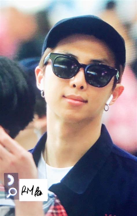 Pin By Sel On Bts Namjoon Kim Namjoon Square Sunglasses Men