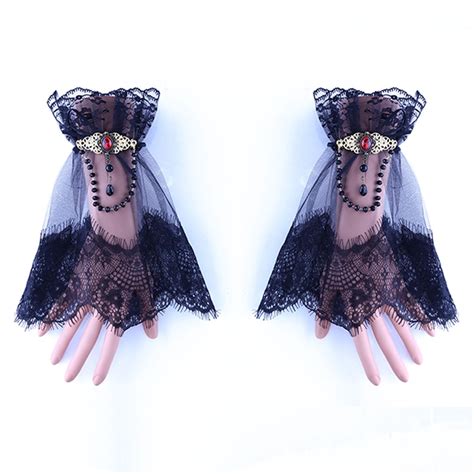 Guantes De Encaje Sin Dedos Planeta Steampunk