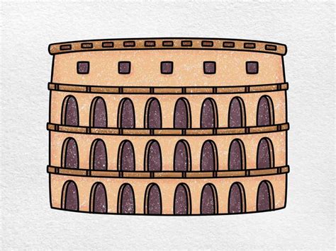 How to Draw the Colosseum - HelloArtsy