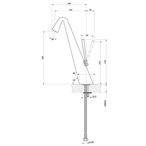 Gessi Cono Miscelatore Lavabo H Cm Senza Scarico Con