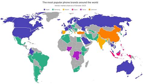 Mapa interactivo con las marcas más populares de cada país